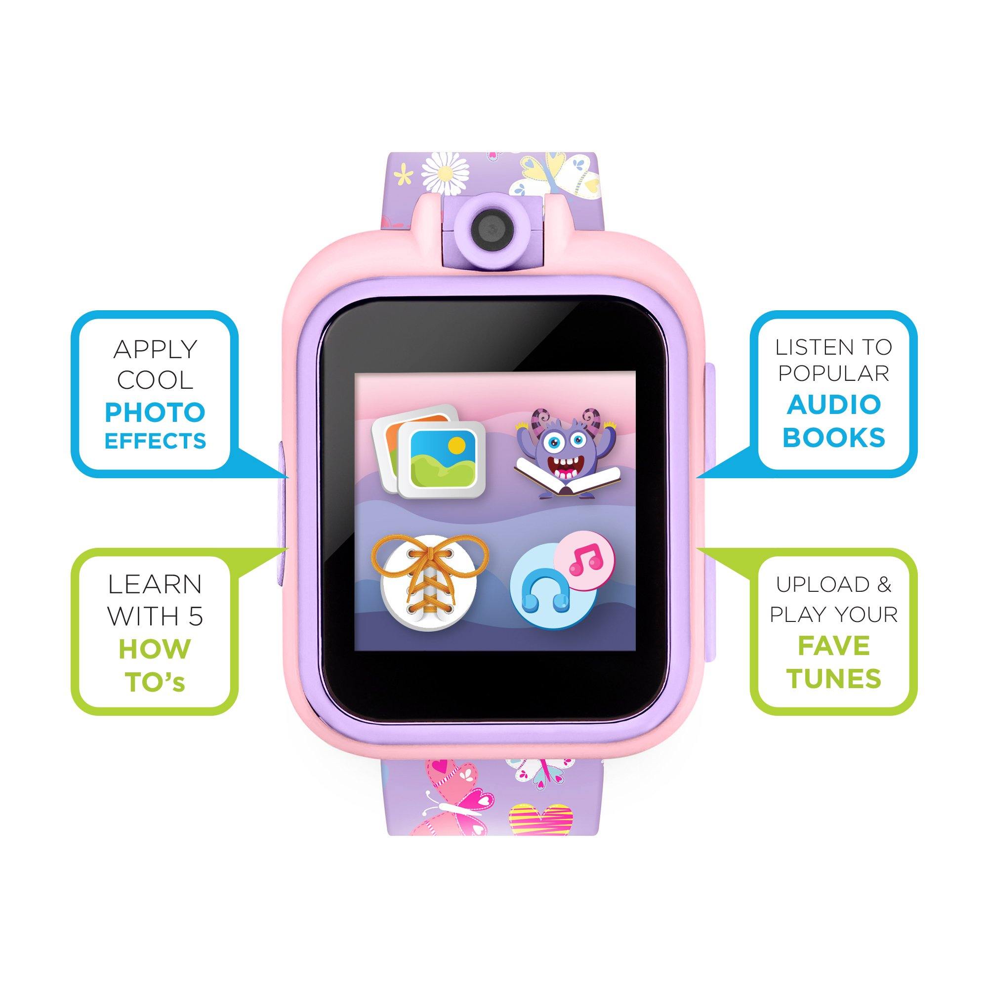 PlayZoom 2 Kids Smartwatch: Purple Butterfly Print affordable smart watch