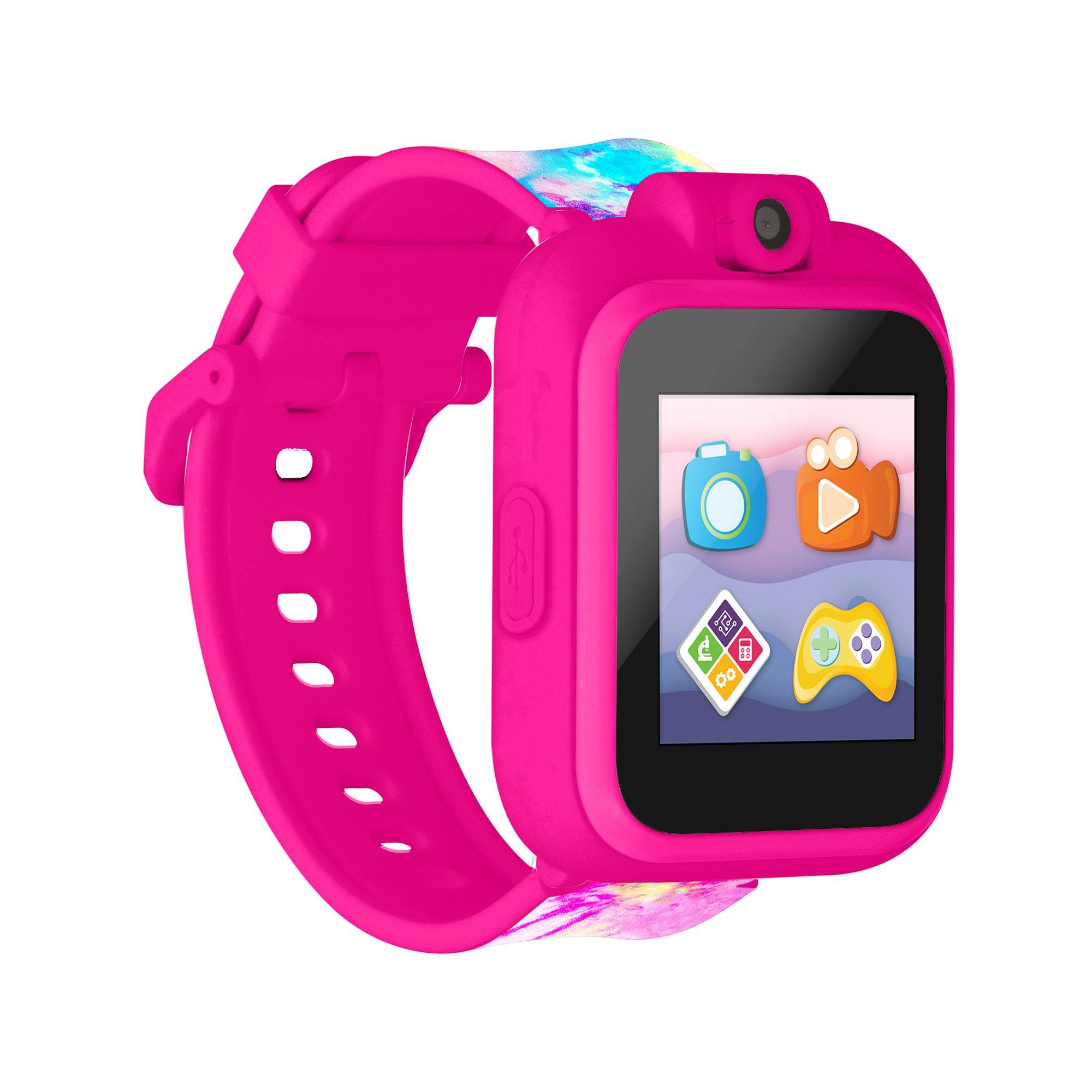 PlayZoom 2 Kids Smartwatch: Pink, Blue, Yellow Tie Dye affordable smart watch