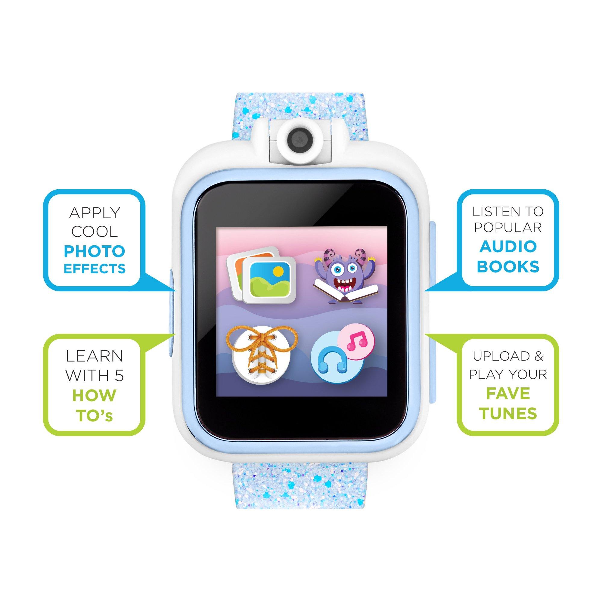 PlayZoom 2 Kids Smartwatch: Light Blue Glitter affordable smart watch