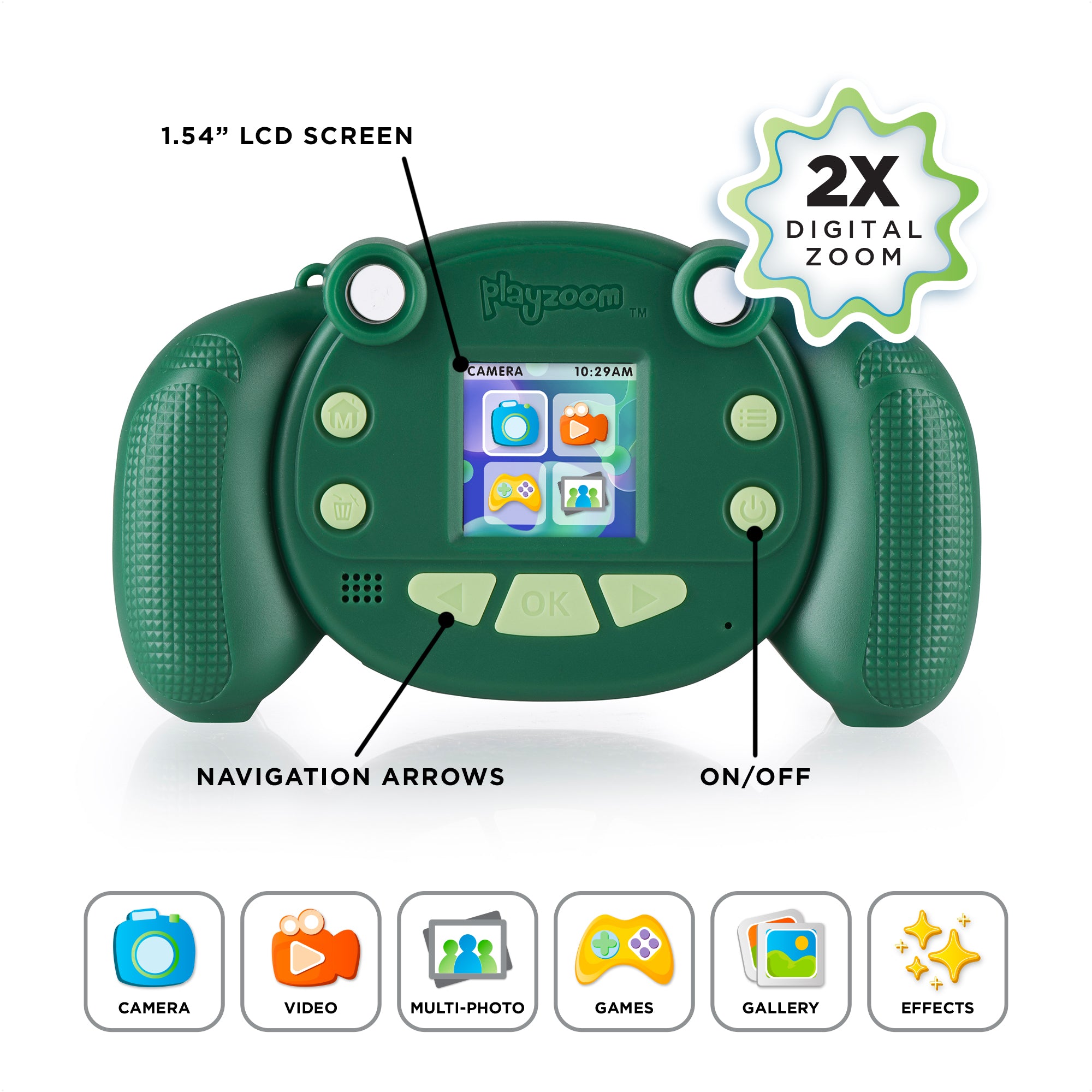 PlayZoom Snapcam, Green affordable snapcam