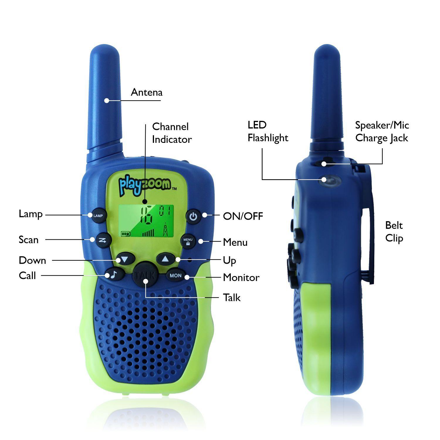 PlayZoom Walkie Talkies 2 pack, Green affordable Walkie Talkies