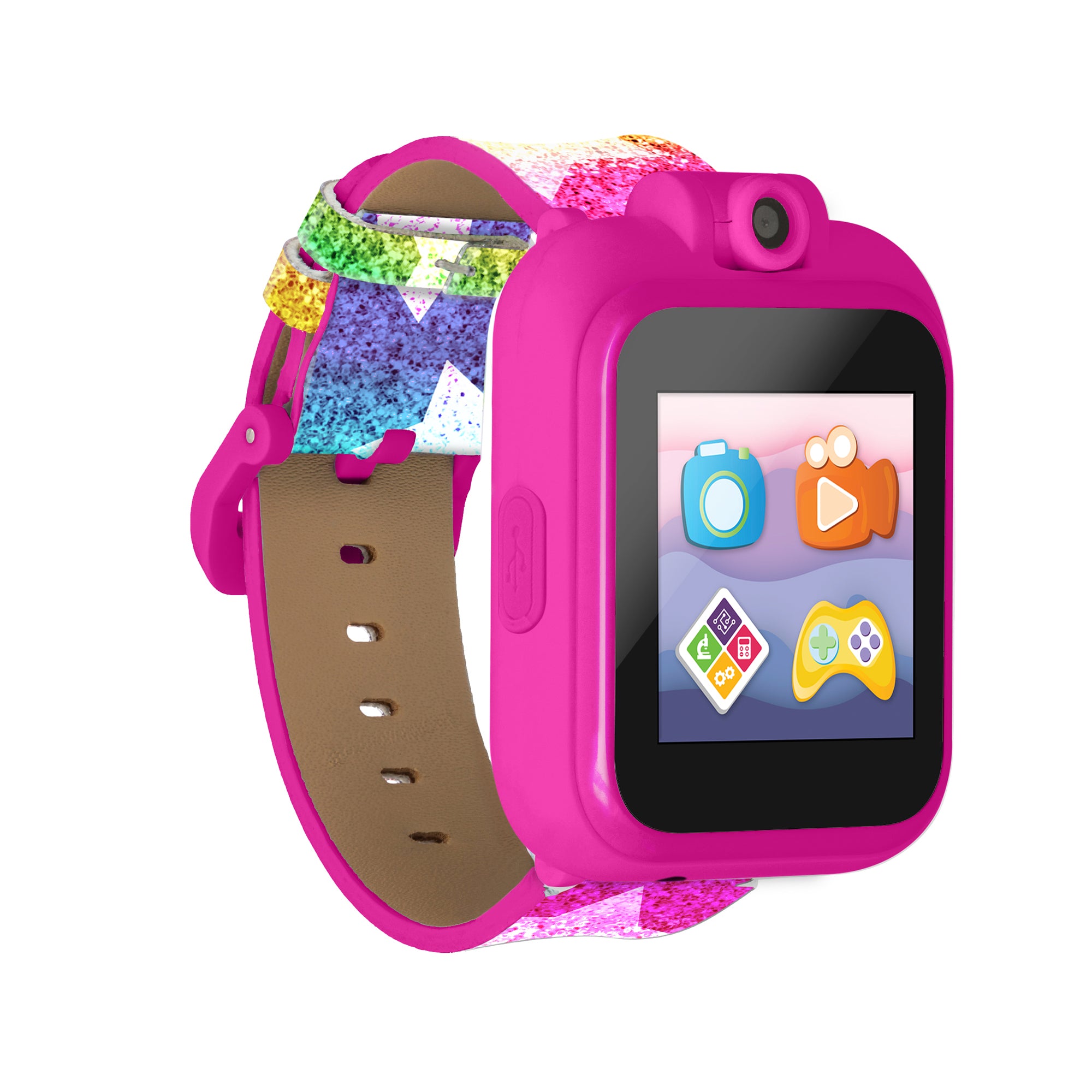 PlayZoom 2 Kids Smartwatch with Headphones: Rainbow Star Print affordable smart watch with headphones